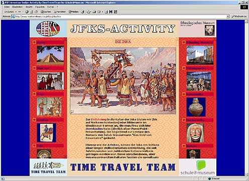 Screenshot der Präsentation der Museen Berlin Dahlem von TimeTravelTeam